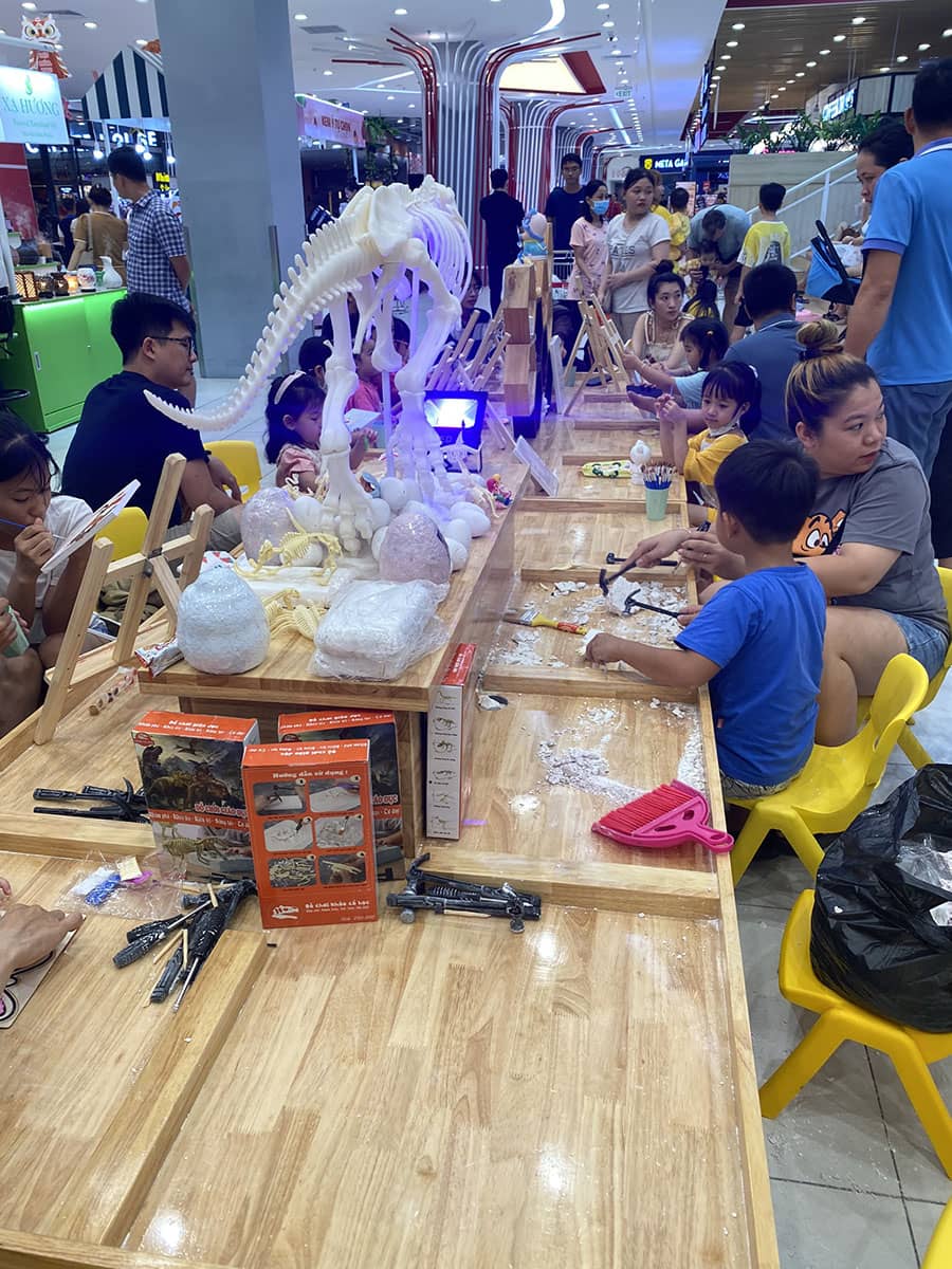 Mô hình khủng long trưng bày khu vui chơi